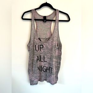🩷🩶 SimDog “Up All Night” Tank Sz XL 🩶🩷